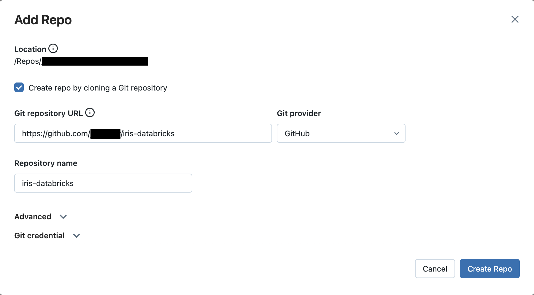 Specify GitHub repo details